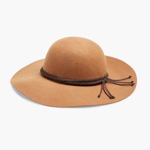 Lucky Brand woven trim floppy hat